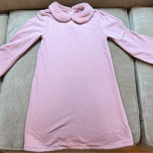 GAP Soft Pink Kids Dress with Fluffy Collar